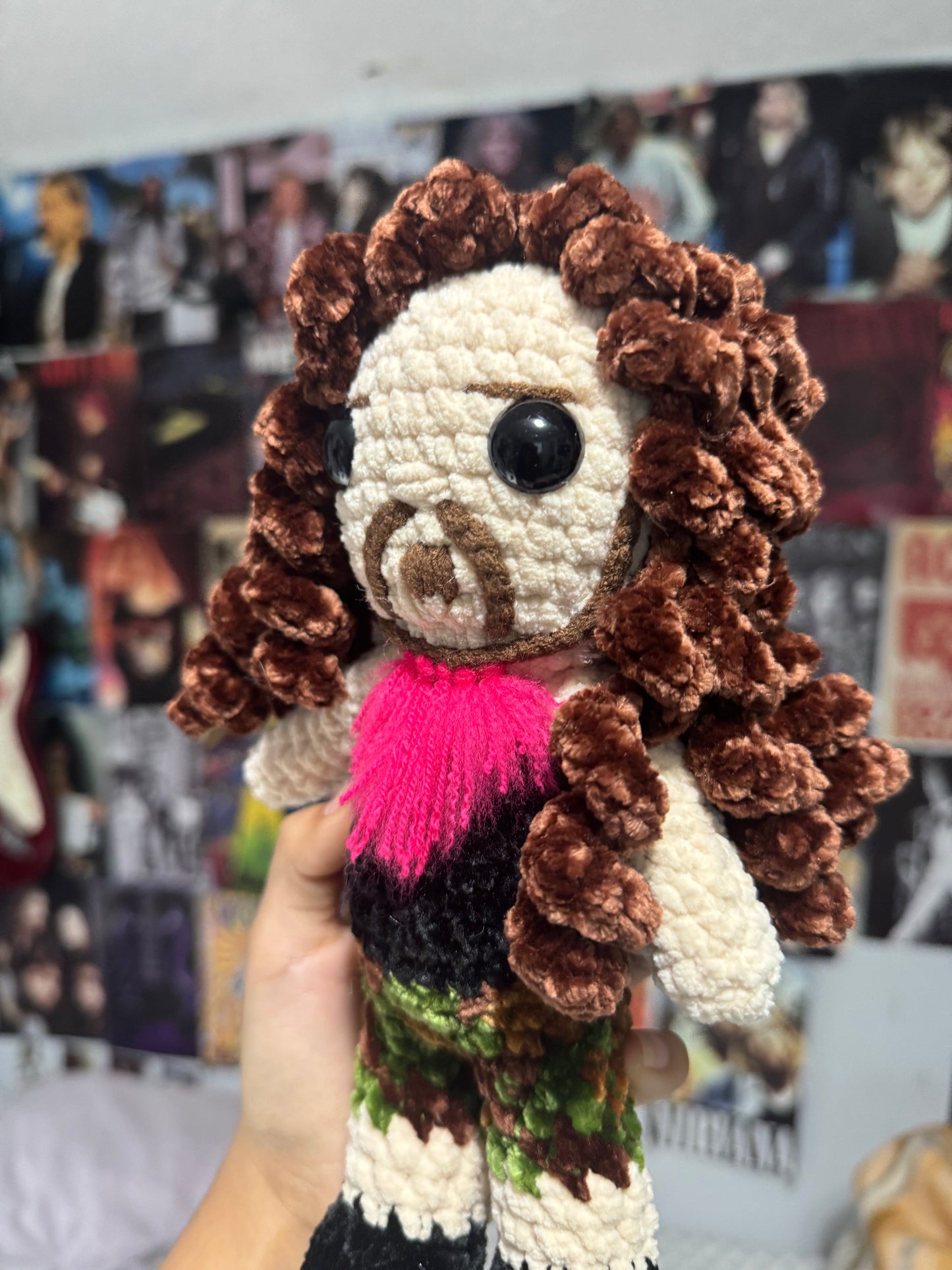 Heavy metal icon inspired plush