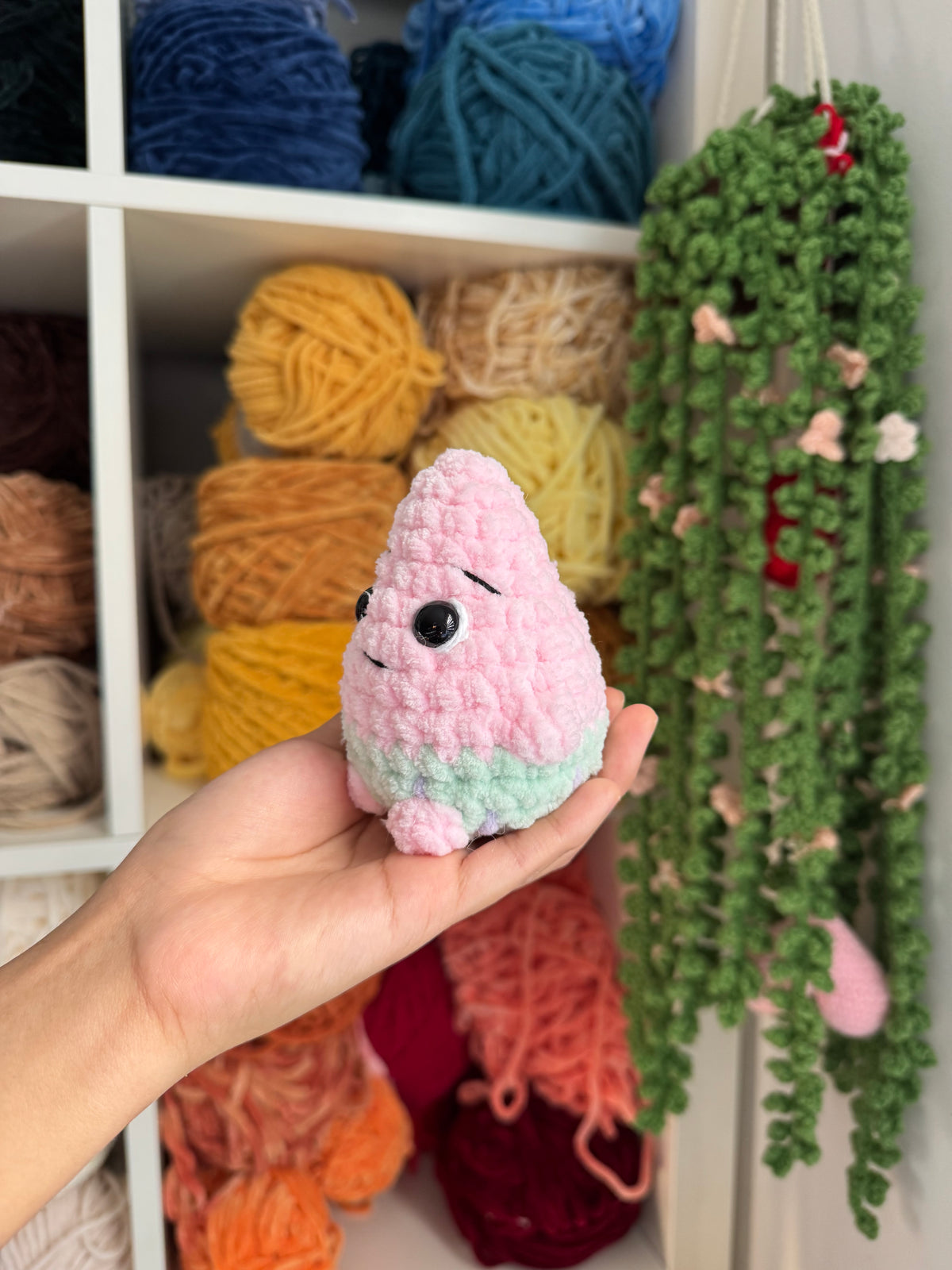 Pink Starfish Crochet Plushie