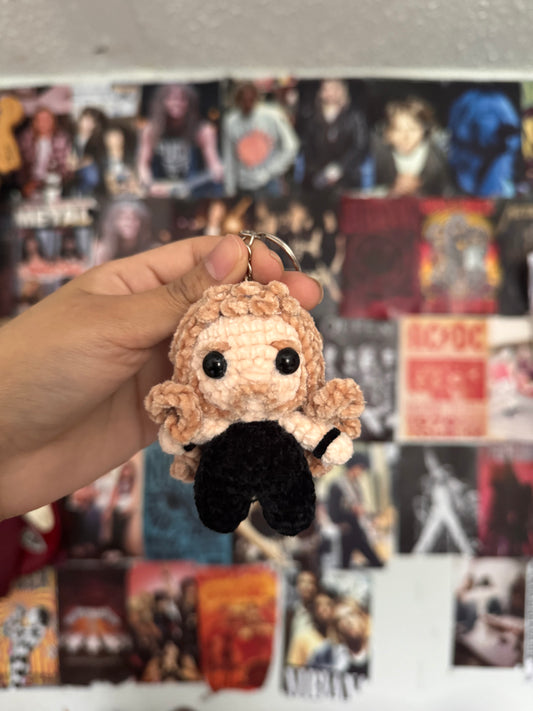 Metal frontman inspired keychain