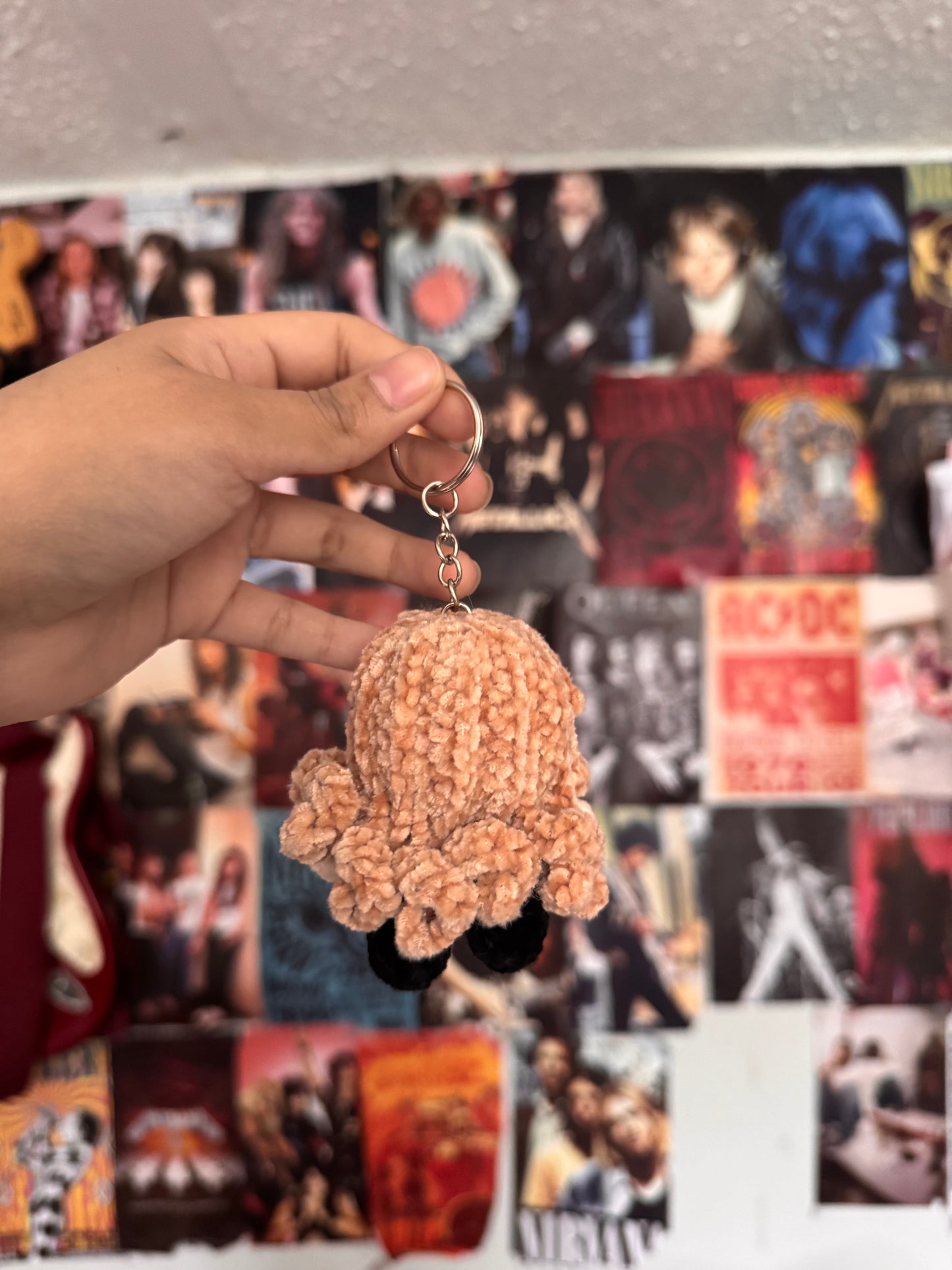 Metal frontman inspired keychain