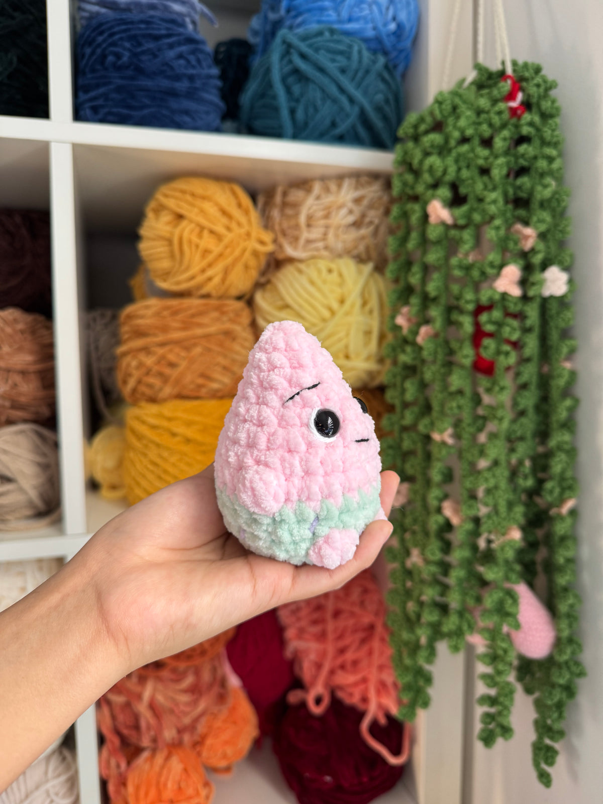 Pink Starfish Crochet Plushie