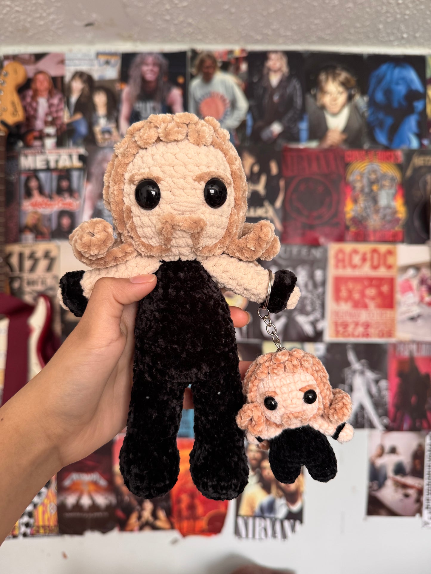 Metal frontman keychain AND plushie combo!
