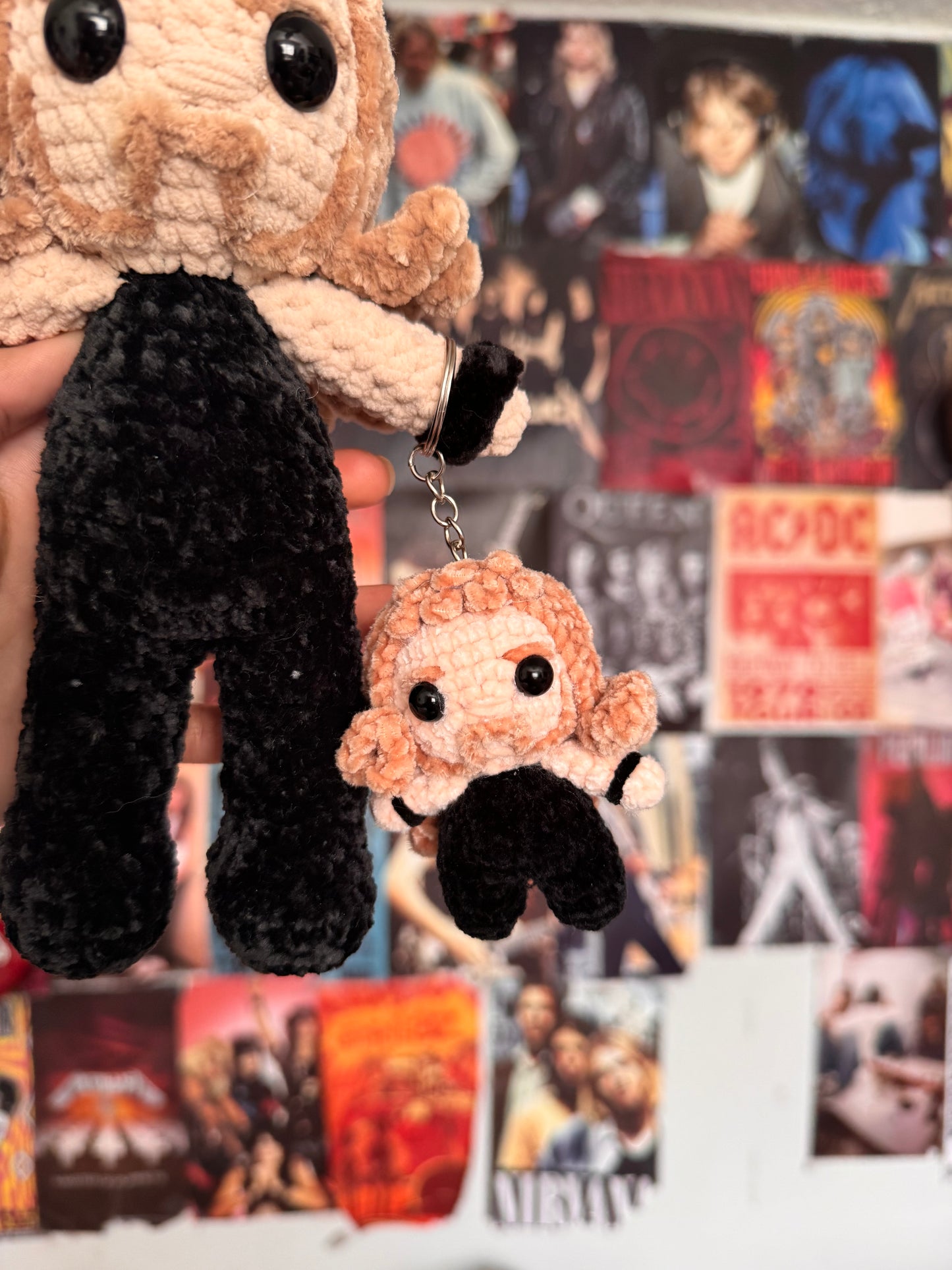 Metal frontman keychain AND plushie combo!