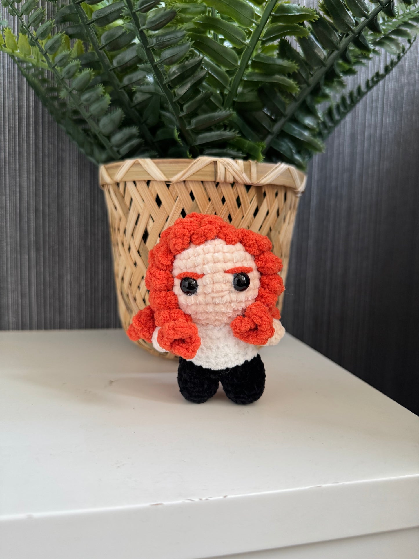 Dave Mustaine Inspired Crochet Keychain