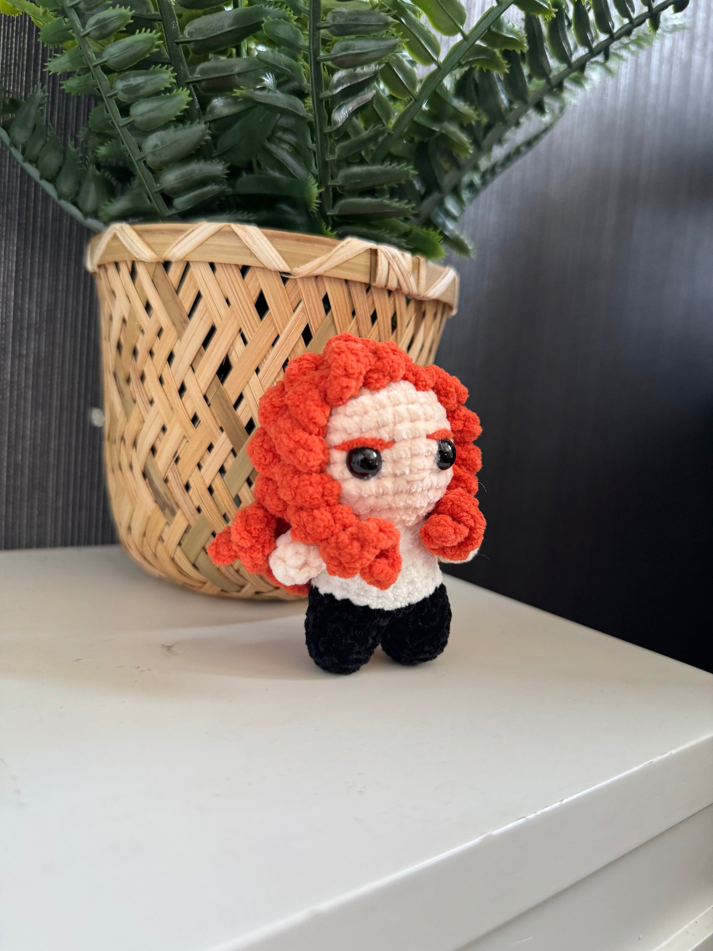 Dave Mustaine Inspired Crochet Keychain