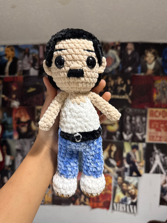 Iconic rock singer plushie
