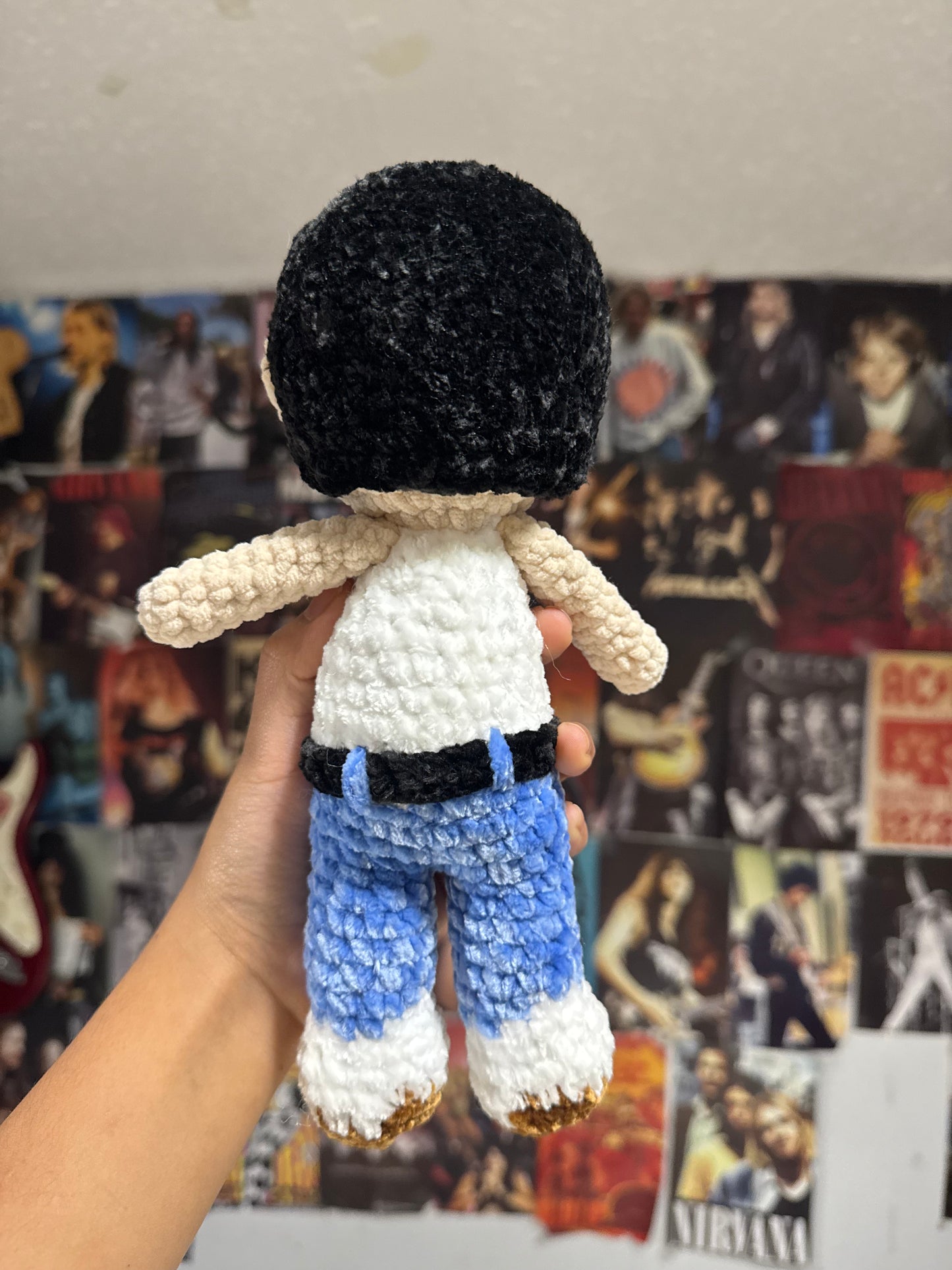 Iconic rock singer plushie
