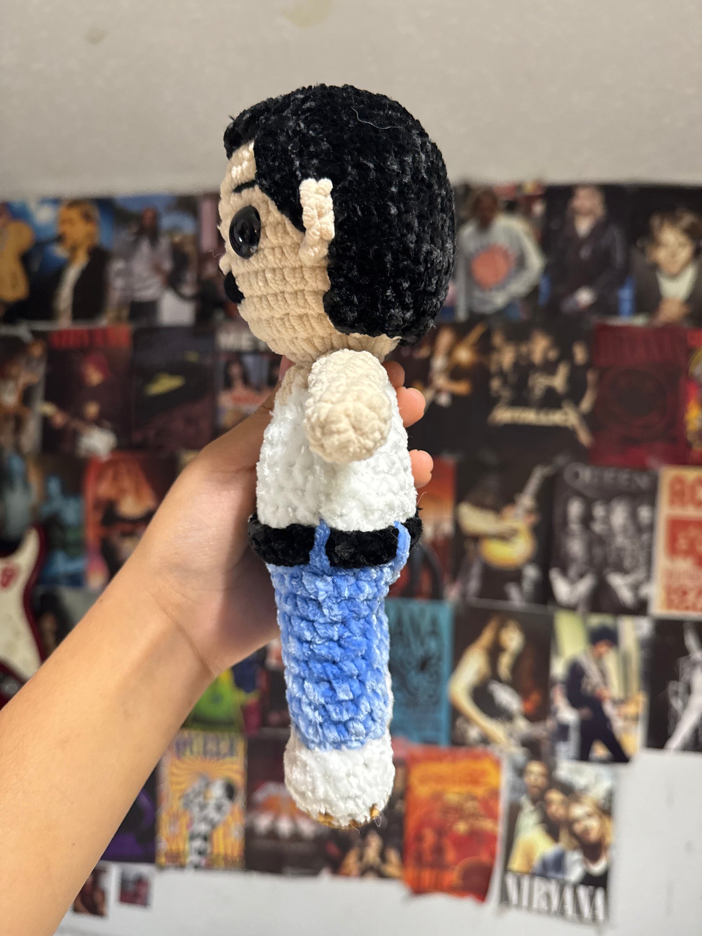 Iconic rock singer plushie