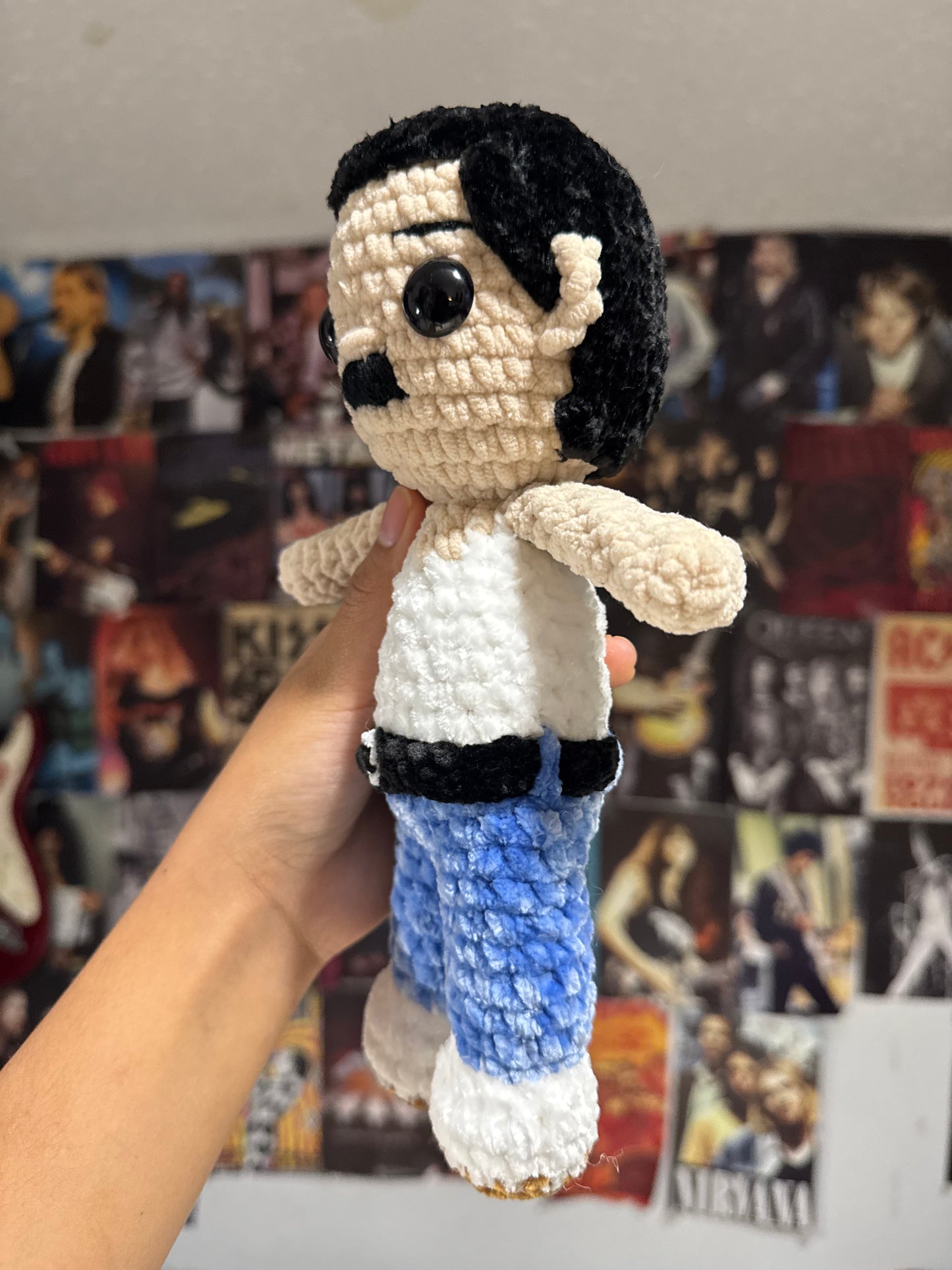 Iconic rock singer plushie