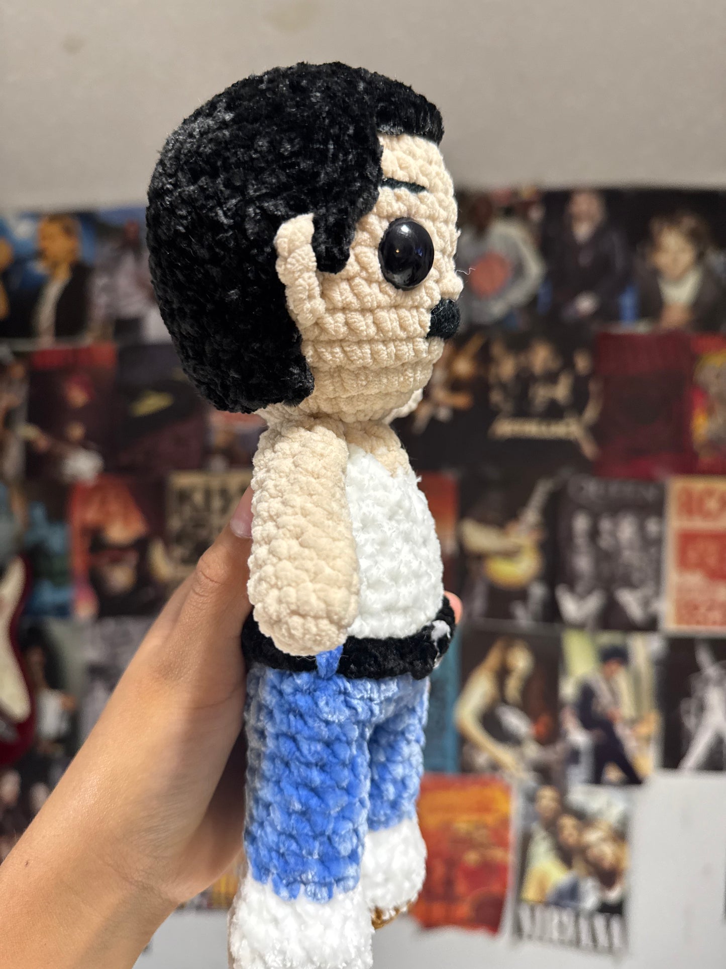 Iconic rock singer plushie