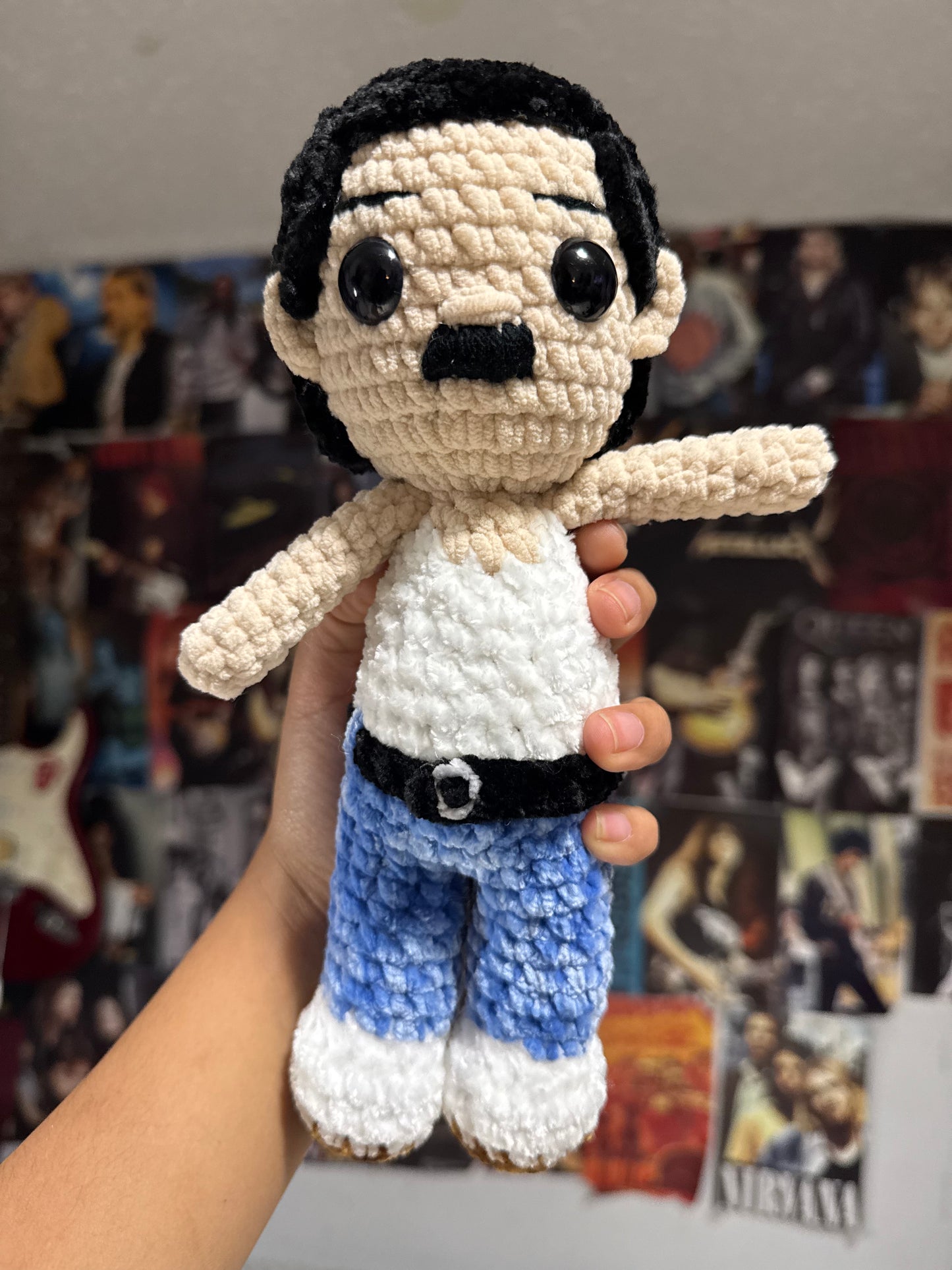 Iconic rock singer plushie