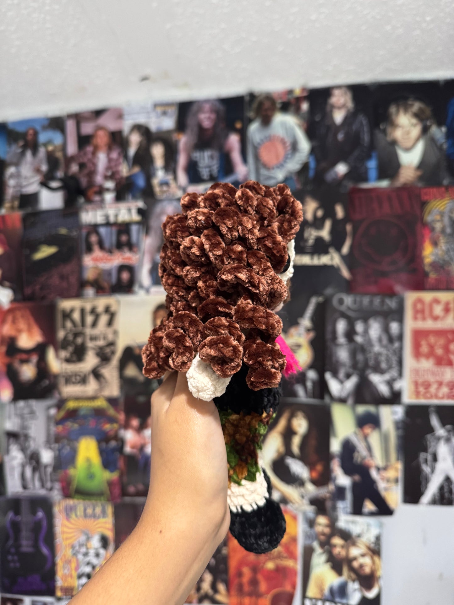 Heavy metal icon inspired plush