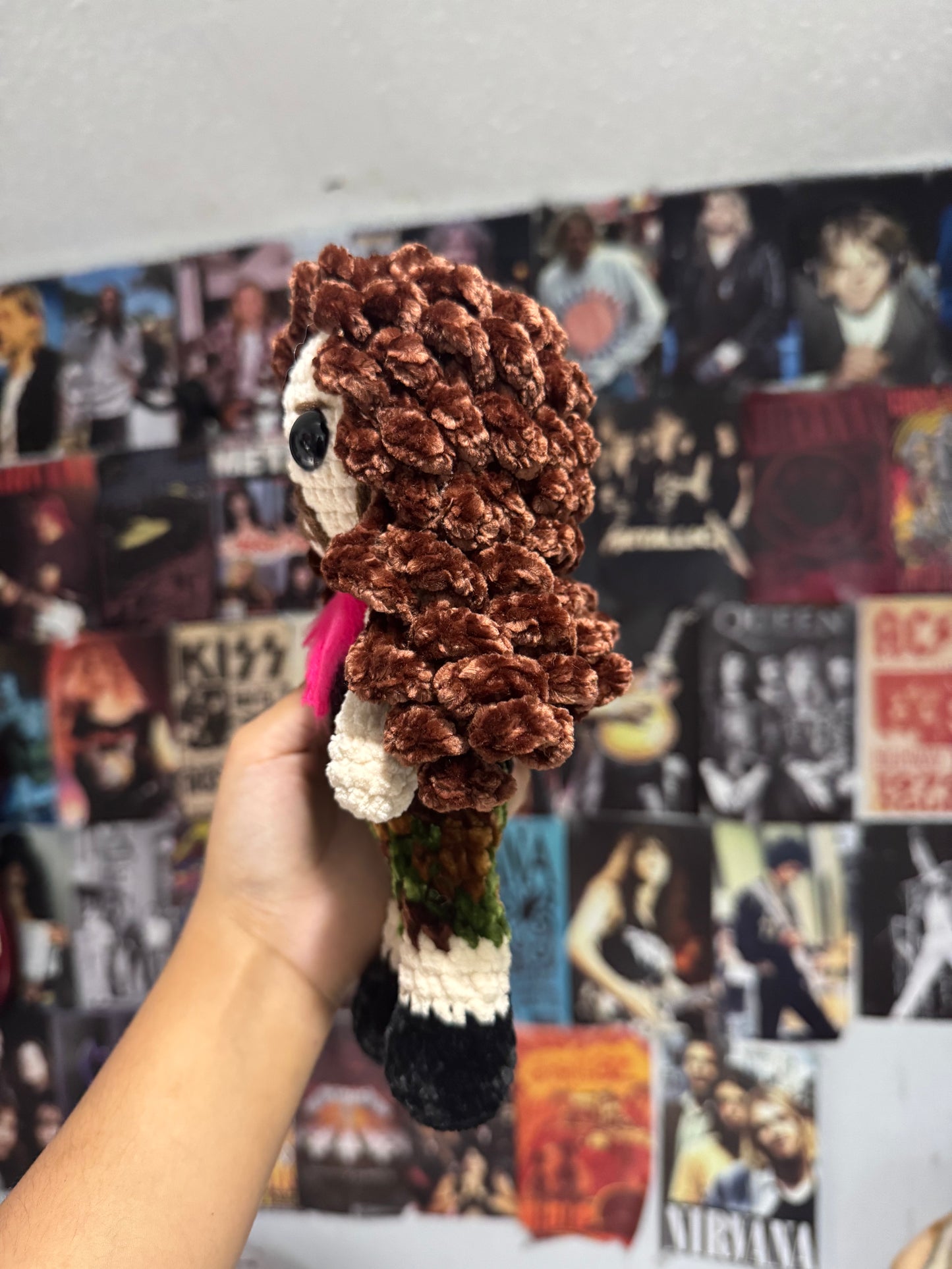 Heavy metal icon inspired plush