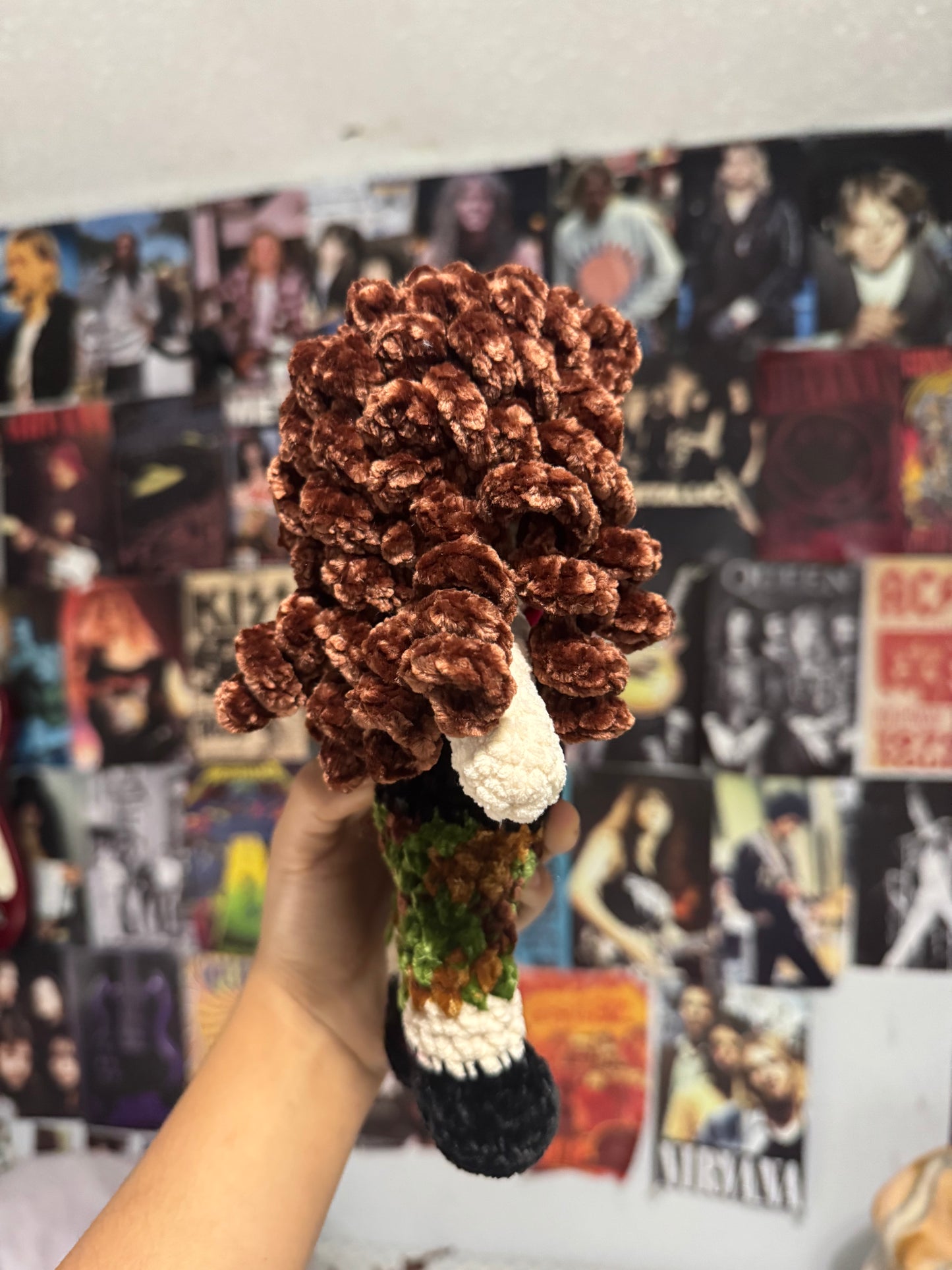 Heavy metal icon inspired plush