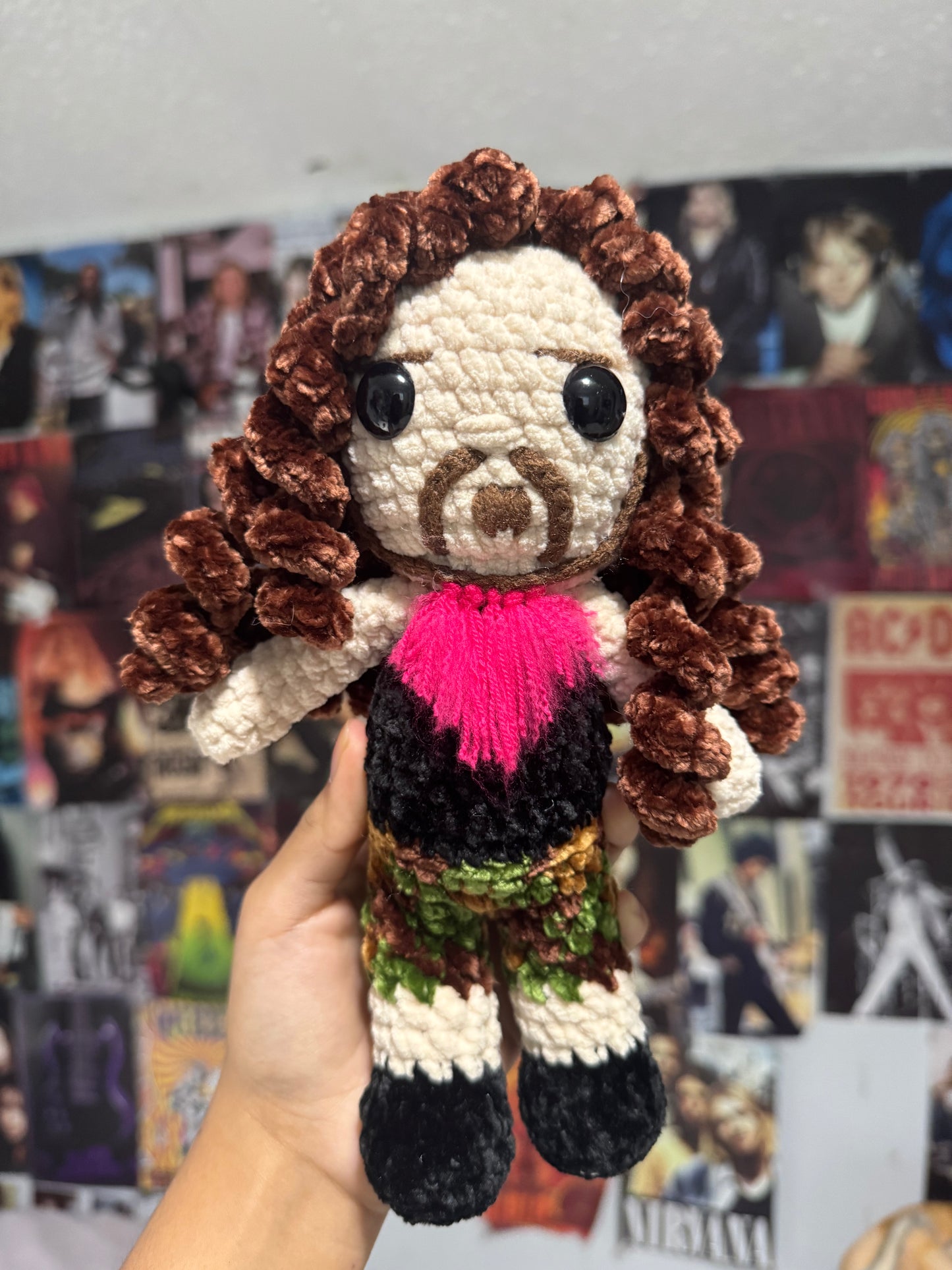 Heavy metal icon inspired plush